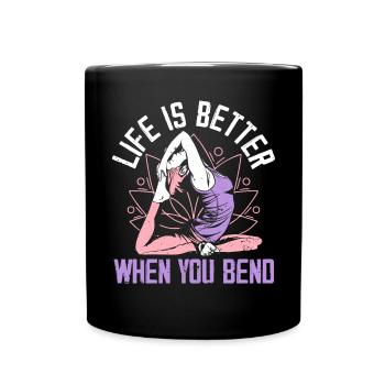 Yoga Meditation Fitness Workout Yoga Instructor - Full Colour Mug - black - Front