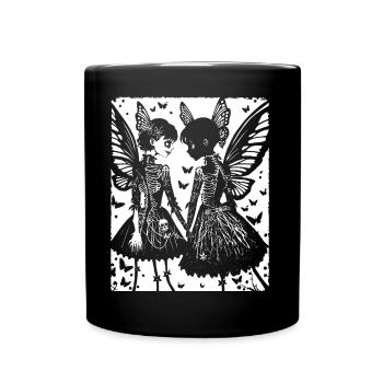 Fairycore Esthétique Squelette Fée Goth Gothique G - Mug uni - noir - Devant