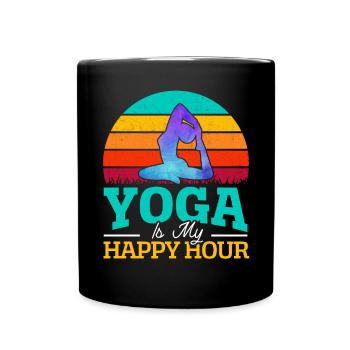 Yoga Méditation Fitness Entraînement Instructeur de yoga - Mug uni - noir - Devant