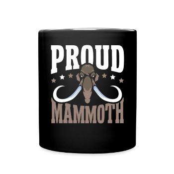 Mammouth Elephant Wildlife Extinct Animal Lover Lover - Mug uni - noir - Devant