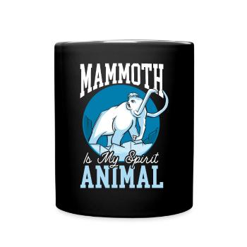 Mammouth Elephant Wildlife Extinct Animal Lover Lover - Mug uni - noir - Devant