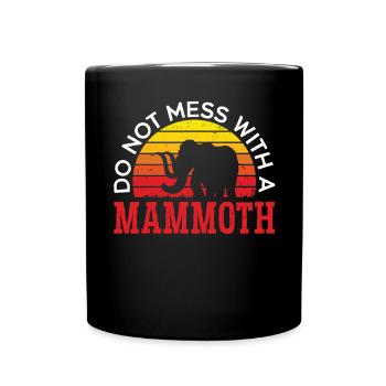 Mammouth Elephant Wildlife Extinct Animal Lover Lover - Mug uni - noir - Devant