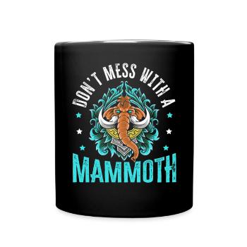 Mammouth Elephant Wildlife Extinct Animal Lover Lover - Mug uni - noir - Devant