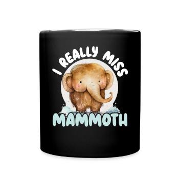 Mammouth Elephant Wildlife Extinct Animal Lover Lover - Mug uni - noir - Devant