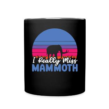 Mammouth Elephant Wildlife Extinct Animal Lover Lover - Mug uni - noir - Devant