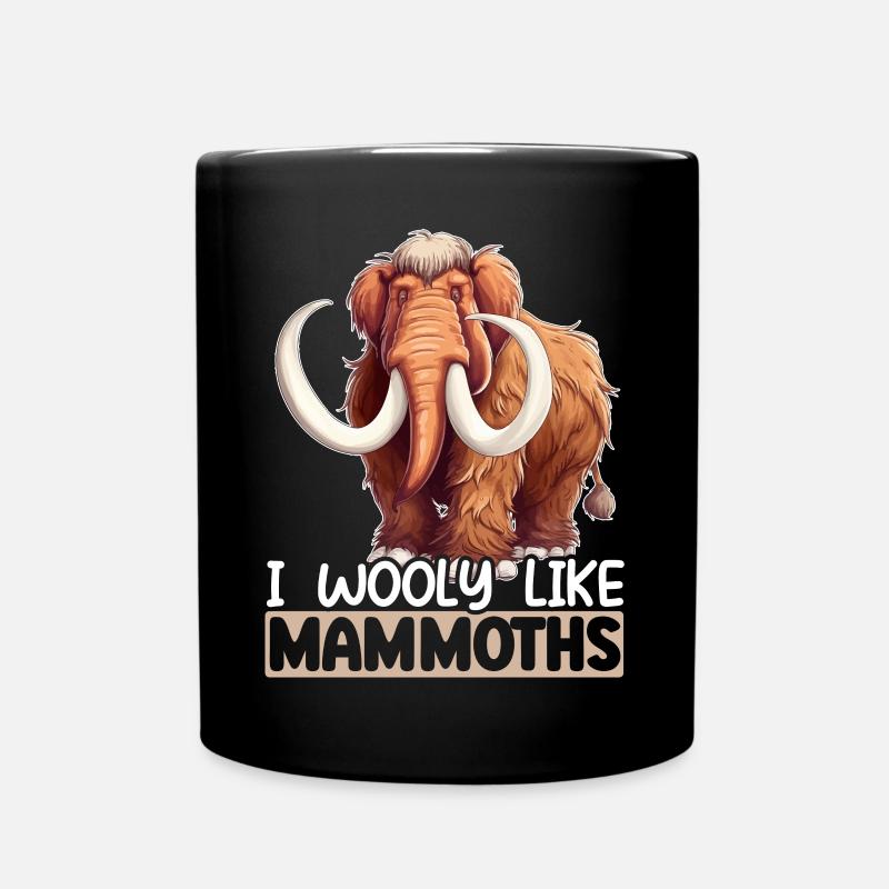 Mammouth Elephant Wildlife Extinct Animal Lover Lover - Mug uni - noir