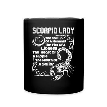 Scorpio Scorpio Lady - Full Colour Mug - black - Front