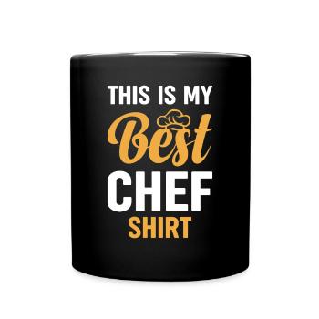 C’est ma meilleure chemise de chef restaurants culinaires be - Mug uni - noir - Devant