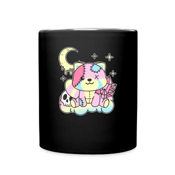 Kawaii Gothic Red Panda Pastel Gothic - Full Colour Mug - black - Front