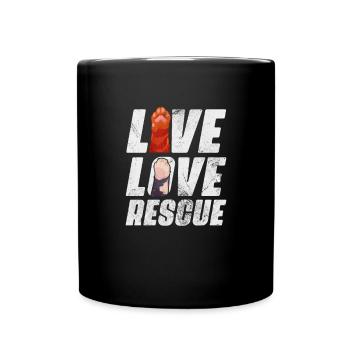 Animal Rescue Animal Welfare Animal Friend Gift - Full Colour Mug - black - Front