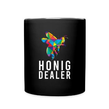 Honey Dealer Bee Honey Bee Beekeeper Bees - Full Colour Mug - black - Front