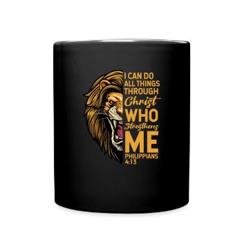Bible Bible Verse Christian Proverbs Jesus Gift - Full Colour Mug - black - Front