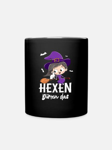 Hexen Dürfen Das - Tasse einfarbig - Schwarz