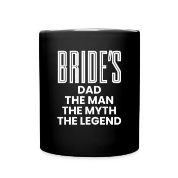 Père De La Chemise de la mariée Cadeau Père de mariage - Mug uni - noir - Devant