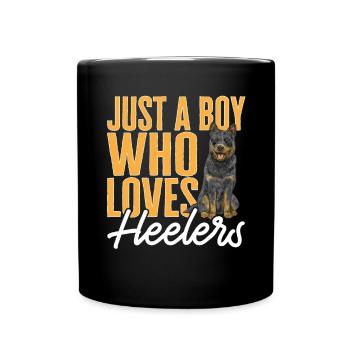 Australian Cattle Dog Red Blue Heeler - Tasse einfarbig - Schwarz - Vorne