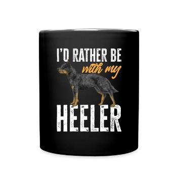 Australian Cattle Dog Red Blue Heeler - Full Colour Mug - black - Front