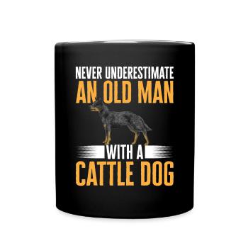 Australian Cattle Dog Red Blue Heeler - Full Colour Mug - black - Front