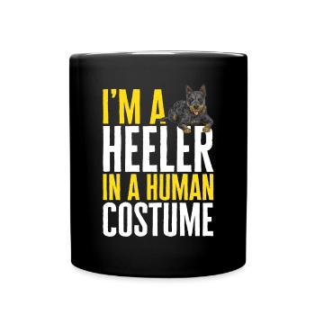 Bouvier australien Red Blue Heeler - Mug uni - noir - Devant