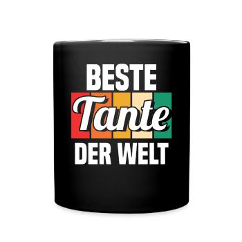 Marraine Meilleure tante - Mug uni - noir - Devant