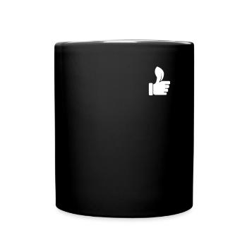 Gardening Logo Emblem Allotment Garden Horticulture - Full Colour Mug - black - Front