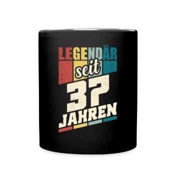 37. Geburtstag Legendär Seit 37 Jahren Legende 37 - Tasse einfarbig - Schwarz - Vorne