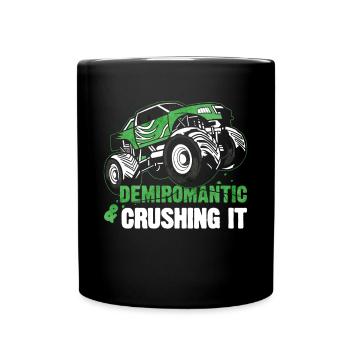 Demiromantic Pride Monster Truck - Mug uni - noir - Devant