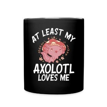 Axolotl Liebhaber Geschenke - Tasse einfarbig - Schwarz - Vorne