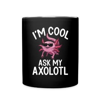 Axolotl Liebhaber Geschenke - Tasse einfarbig - Schwarz - Vorne