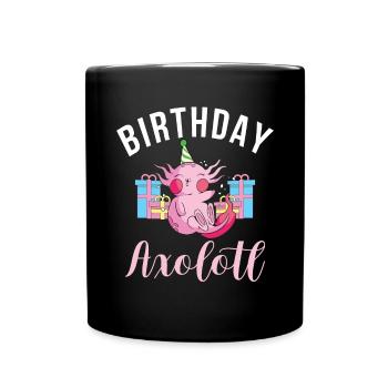 Axolotl Liebhaber Geschenke - Tasse einfarbig - Schwarz - Vorne