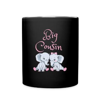 Big Cousin - Tasse einfarbig - Schwarz - Vorne