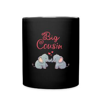 Big Cousin - Tasse einfarbig - Schwarz - Vorne