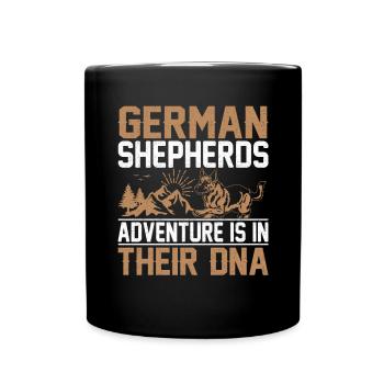 German Shepherds German Shepherd - Full Colour Mug - black - Front