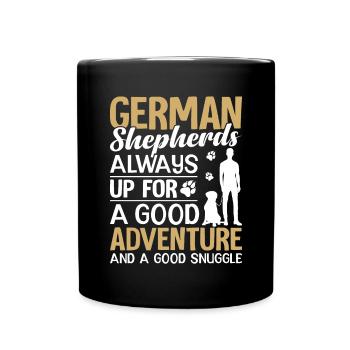 German Shepherd - Full Colour Mug - black - Front