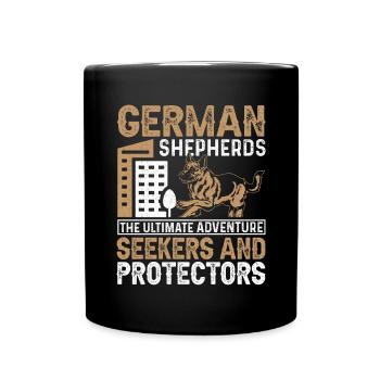 German Shepherd Owner Love - Full Colour Mug - black - Front