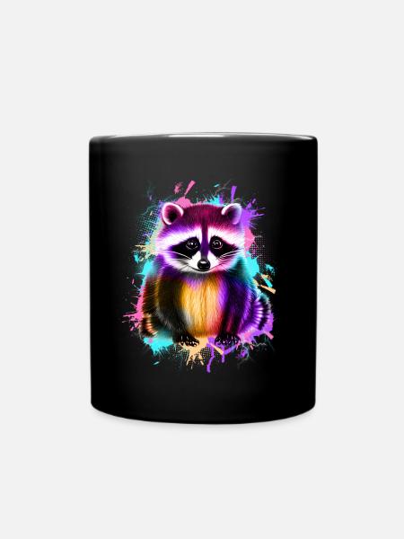 Raton laveur - Mug uni - noir