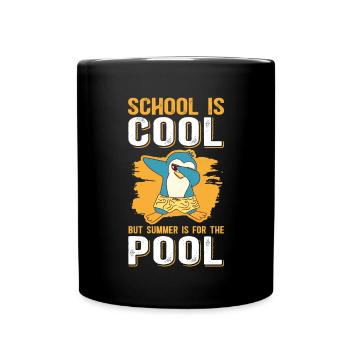 Sommerferien Ferien Schüler Schule Geschenk - Tasse einfarbig - Schwarz - Vorne