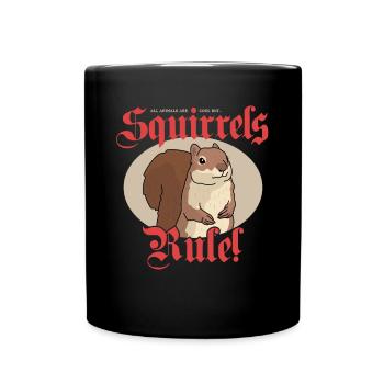 Cute Squirrel Grey Squirrel Squirrel Gift - Full Colour Mug - black - Front