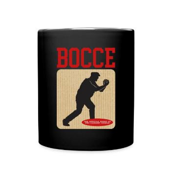 Boccia Bocciaspieler Boulesport Bocce Geschenk - Tasse einfarbig - Schwarz - Vorne