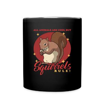 Cute Squirrel Gray Squirrel Squirrel Gift - Full Colour Mug - black - Front