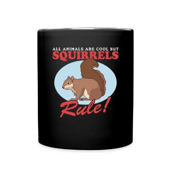 Cute Squirrel Squirrel Gray Squirrel Gift - Full Colour Mug - black - Front