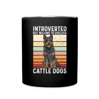Bouvier australien Red Blue Heeler - Mug uni - noir - Devant