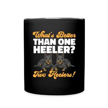 Australian Cattle Dog Red Blue Heeler - Full Colour Mug - black - Front