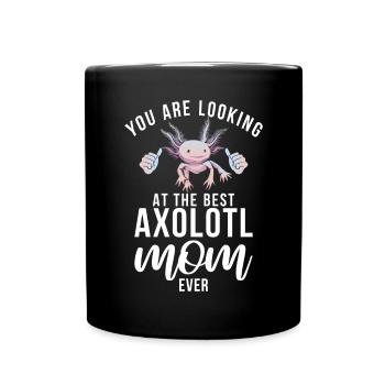 Axolotl Liebhaber Geschenke - Tasse einfarbig - Schwarz - Vorne