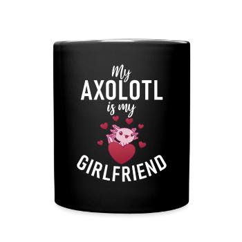 Axolotl Liebhaber Geschenke - Tasse einfarbig - Schwarz - Vorne