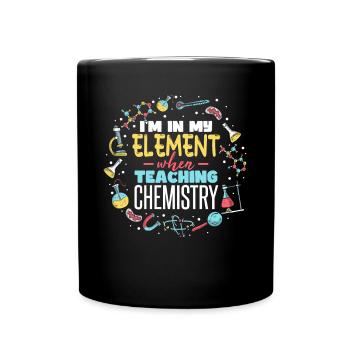 Enseignement de la chimie Professeur de chimiste - Mug uni - noir - Devant