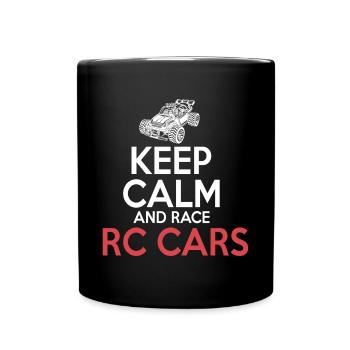 RC Auto Hobby Spruch Ferngestuertes Auto - Tasse einfarbig - Schwarz - Vorne