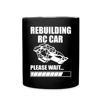 RC Auto Hobby Spruch Ferngestuertes Auto - Tasse einfarbig - Schwarz - Vorne