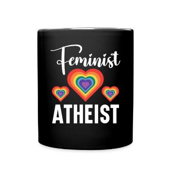 Atheismus Anti-Religion Agnostiker Freidenker Atheist - Tasse einfarbig - Schwarz - Vorne