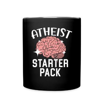 Atheismus Anti-Religion Agnostiker Freidenker Atheist - Tasse einfarbig - Schwarz - Vorne