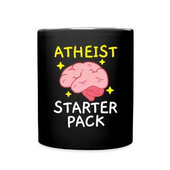 Atheismus Anti-Religion Agnostiker Freidenker Atheist - Tasse einfarbig - Schwarz - Vorne